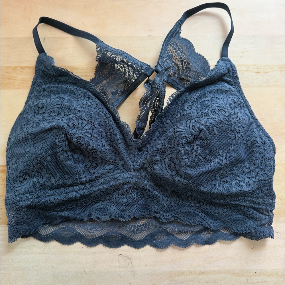 Maurices Charcoal Lace Bralette